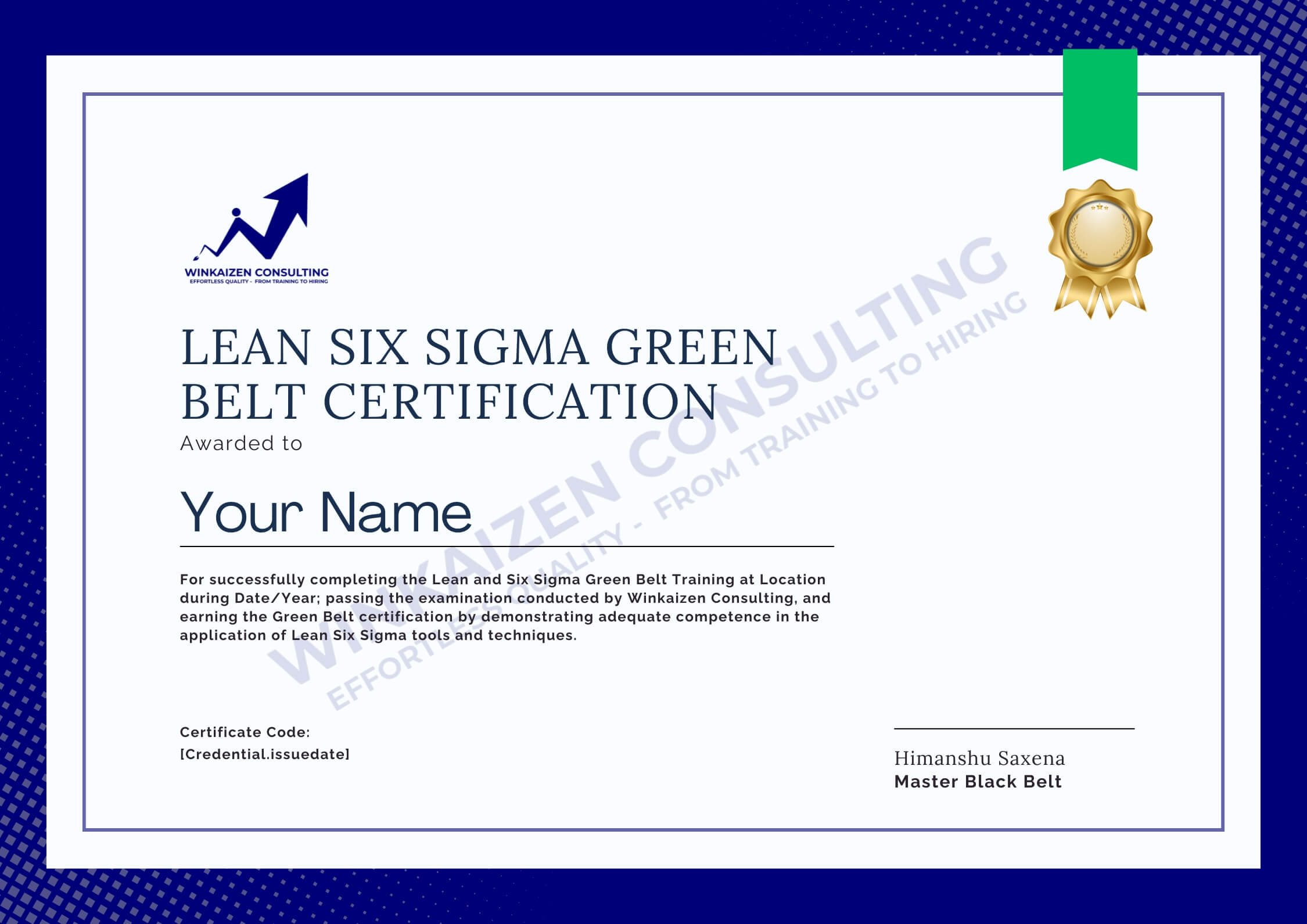 Lean Six Sigma Certification